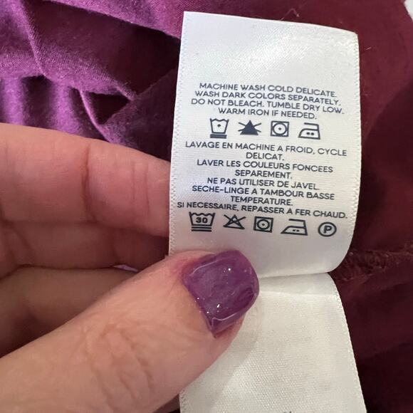 Lands’ End Maroon Long Sleeve peasant Tunic Top Size 3x (24W-26W) - Picture 7 of 9